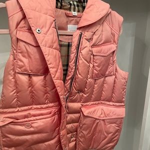 Girls Burberry Sleeveless Vest Jacket